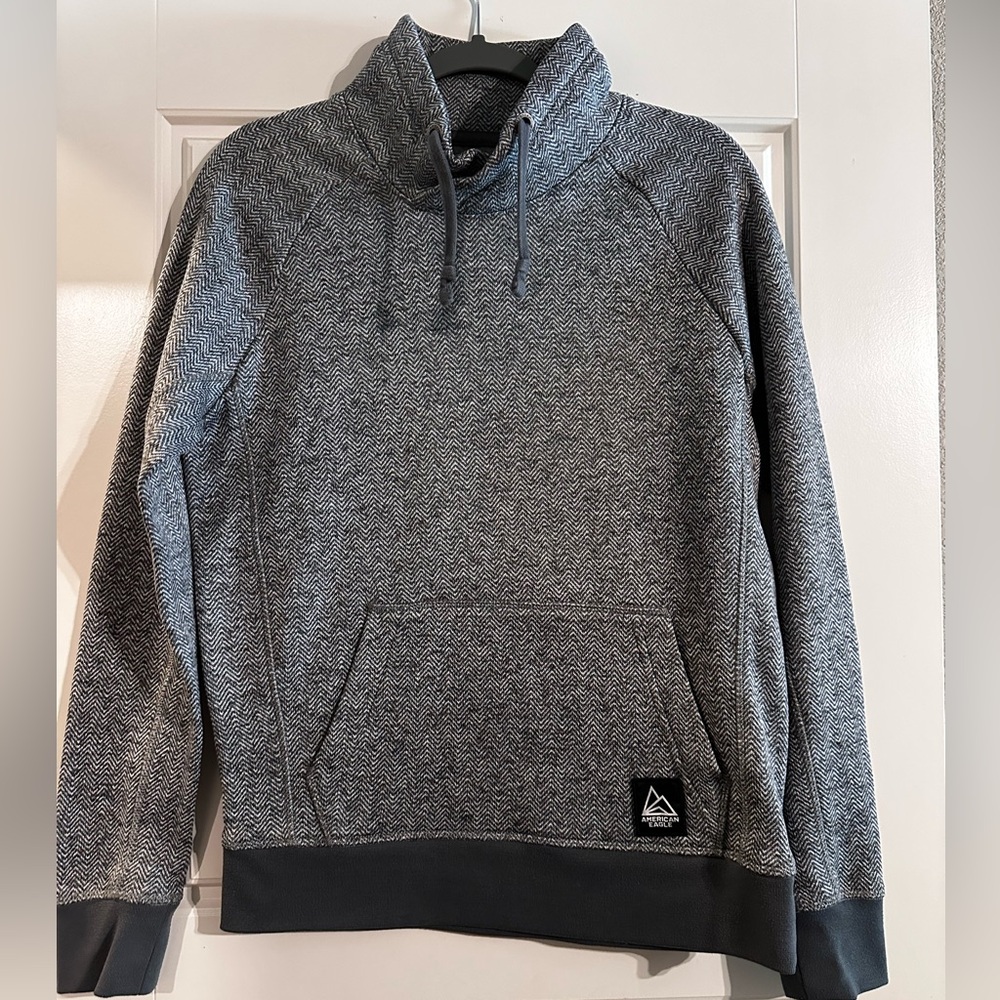American Eagle Gray Pullover Hoodie Size Small